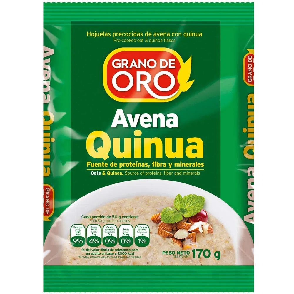 AVENA GRANO DE ORO QUINUA X 170G Finvian