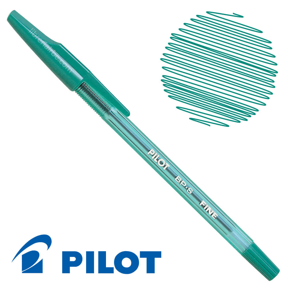 Pilot Bolígrafo borrable, verde perla, 0.015 in (LKFBS60UF-PG)